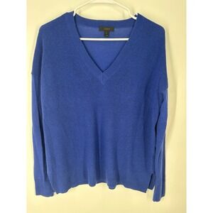 J‎ Crew Women S Merino Wool Cobalt Sweater Soft Lightweight Preppy Office Layer